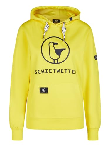 SCHIETWETTER Damen Hoodie Gerti, Kapuzenpullover, modisch, kuschelig Yellow/Navy 40 von SCHIETWETTER