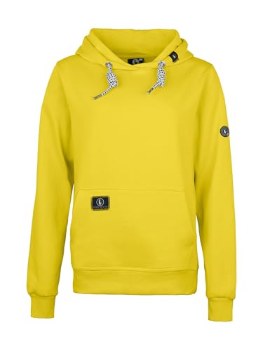 SCHIETWETTER Damen Hoodie Iris, Kapuzenpullover, Sweater, Sweatshirt einfarbig, mit Kängurutasche Yellow 44 von SCHIETWETTER
