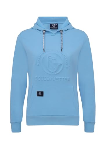 SCHIETWETTER Damen Hoodie Tjara Treibholz, Kapuzenpullover, Longsleeve, Sweater, 3D-Druck Sky Blue 42 von SCHIETWETTER