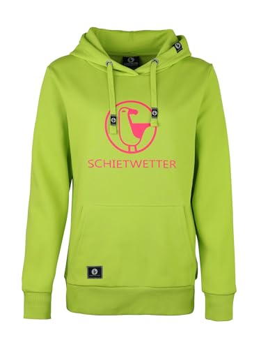 SCHIETWETTER Damen Kapuzenpullover, Hoodie, Sweater, Frauen Oberteile, Sweatshirt, Bedruckt Lime 46 SCHIETWETTER Damen Kapuzenpullover, Hoodie, Sweater, Frauen Oberteile, Sweatshirt, Bedruckt Lime 46 von SCHIETWETTER