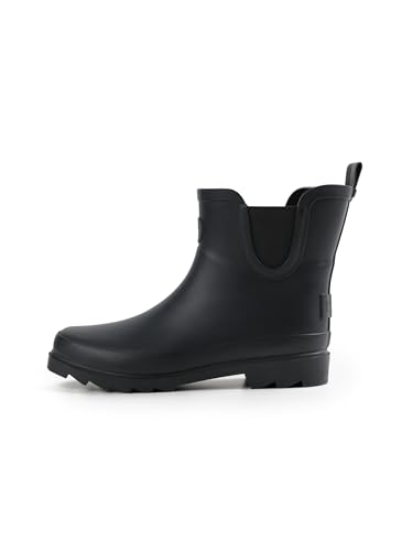 SCHIETWETTER Damen Kurze Gummistiefel Stella, Stiefelette, Rutschfeste Sohle, gefüttert black 39 von SCHIETWETTER