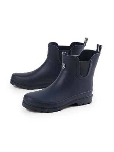 SCHIETWETTER Damen Kurze Gummistiefel Stella, Stiefelette, Rutschfeste Sohle, gefüttert navy 38 von SCHIETWETTER