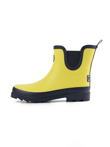 SCHIETWETTER Damen Kurze Gummistiefel Stella, Stiefelette, Rutschfeste Sohle, gefüttert yellow 40 von SCHIETWETTER