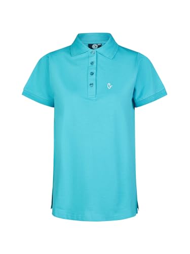 SCHIETWETTER Damen Pique Polo-Shirt Kaja, 100% Baumwolle, luftig leicht azuro 40 von SCHIETWETTER