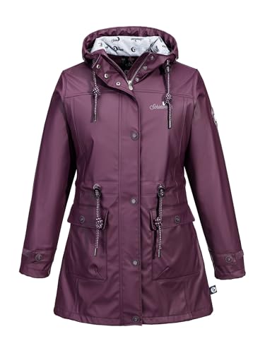 SCHIETWETTER Damen Regenjacke Silbersäbel Gerti, Friesennerz, Regenparka, PU-Jacke, Übergangsjacke verschweißte Nähte, Winddicht und modisch von SCHIETWETTER