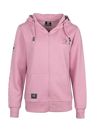 SCHIETWETTER Damen Sweatjacke Lara, Kapuzenjacke, unifarben, bequem, modisch pink 44 von SCHIETWETTER