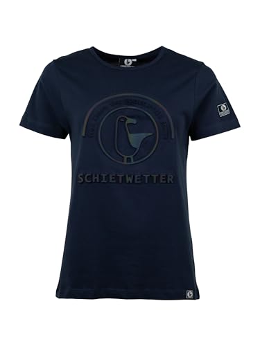 SCHIETWETTER Damen T-Shirt Rieke Royal, Sweatshirt mit Rundhals, 3D-Prägedruckt, 100% Baumwolle, Basic Navy 52 SCHIETWETTER Damen T-Shirt Rieke Royal, Sweatshirt mit Rundhals, 3D-Prägedruckt, 100% Baumwolle, Basic Navy 52 von SCHIETWETTER