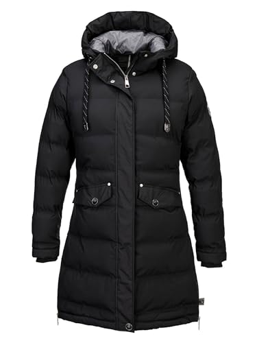 SCHIETWETTER Damen Wintermantel Piratenbraut Almaria, Steppparka, wärmend, windabweisend black 40 von SCHIETWETTER