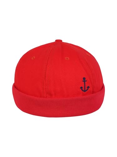 SCHIETWETTER Herren Dockerscap Anker. Seemansmütze, Hafenmütze, 100% Baumwolle von SCHIETWETTER