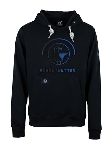 SCHIETWETTER Herren Hoodie Hansi, Kapuzenpullover, Sweater, Langarm-Pullover, 3D-Druck, geprägt 3D-Logo-Print, warm, bequem anthrazit M von SCHIETWETTER
