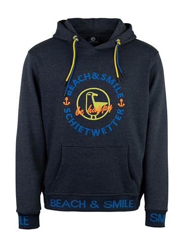 SCHIETWETTER Herren Hoodie Marius Meersalz, Kapuzenpullover mit Stickerei, Sweater, Langarm-Pullover Navy XXL von SCHIETWETTER
