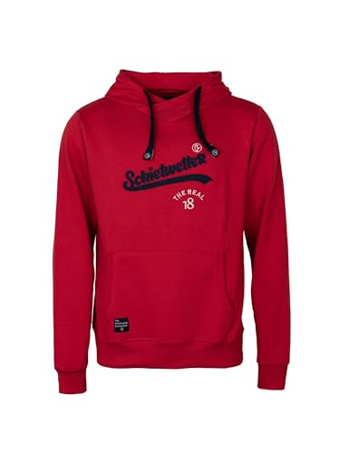 SCHIETWETTER Herren Hoodie Marreo, Kapuzenpullover, gestickt, maritim, modisch red L von SCHIETWETTER