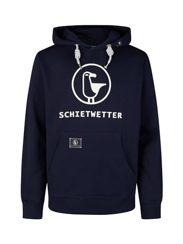 SCHIETWETTER Herren Hoodie Michael, Kapuzenpullover, Sweater, Kapuzenhoodie, Sweatshirt, warm, kuschelig, gemütlich Navy/White 2XL von SCHIETWETTER