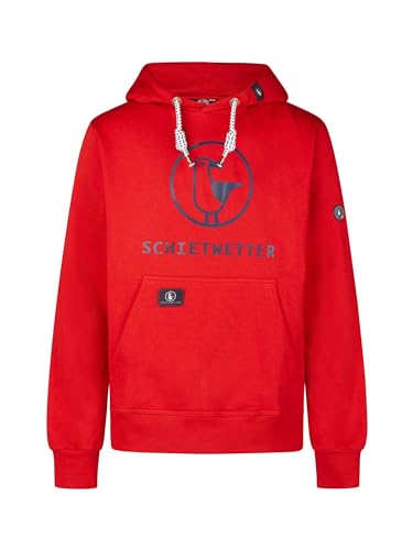 SCHIETWETTER Herren Hoodie Michael, Kapuzenpullover, Sweater, Kapuzenhoodie, Sweatshirt, warm, kuschelig, gemütlich red/Navy 3XL von SCHIETWETTER