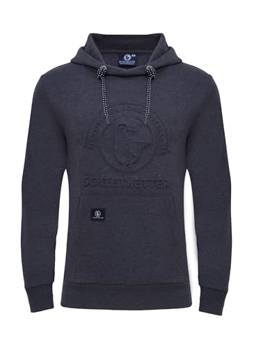 SCHIETWETTER Herren Hoodie Takelage Tjark, Kapuzenpullover, Sweatshirt, Sweater, Langarm, Longsleeve anthrazit-Melange 4XL von SCHIETWETTER