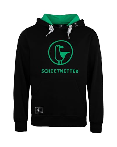 SCHIETWETTER Herren Hoodie Tammo Talisman, Kapuzenpullover, Langarm, Pullover Black/Neongreen 5XL von SCHIETWETTER