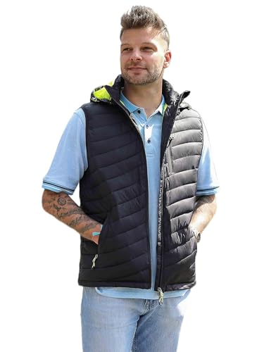 SCHIETWETTER Herren Steppweste Kapitän Rotbart, mit Kapuze, bequem, leicht, wärmend von SCHIETWETTER