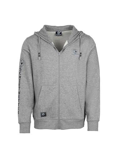 SCHIETWETTER Herren Sweatjacke Lars, Kapuzenjacke, Hoodie-Jacke, Sweater, Sweatshirt, Hoodie warm und gemütlich grey melange XL von SCHIETWETTER