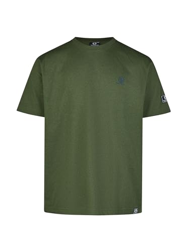 SCHIETWETTER Herren T-Shirt Holger, unifarben, luftig Olive/Melange M von SCHIETWETTER