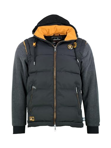 SCHIETWETTER Herren Winterjacke Jack, Hybrid, Übergangsjacke, Westenstil, Winddicht - wasserabweisend - atmungsaktiv Black 2XL von SCHIETWETTER