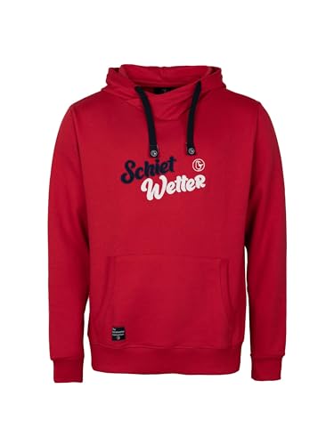 SCHIETWETTER Herren Hoodie Marco, Kapuzenpullover, gestickt, maritim, warm red 2XL von SCHIETWETTER