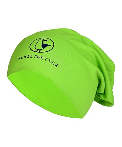 SCHIETWETTER Unisex Erw. Leichte Beanie Mütze Möwe, Übergangsmütze, dünne Kopfbedeckung, Logo-Print, stretch, warm, einfarbig von SCHIETWETTER