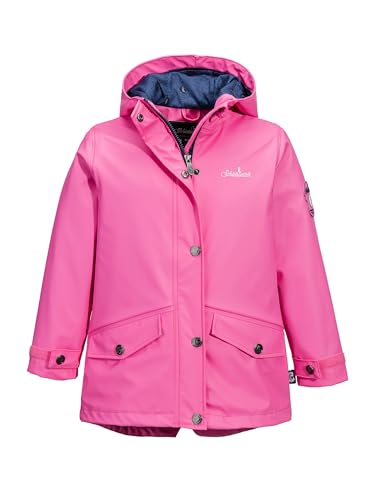 SCHIETWETTER Mädchen Regenjacke Teufelshaar Elli, Friesennerz, verschweißte Nähte pink 116 von SCHIETWETTER