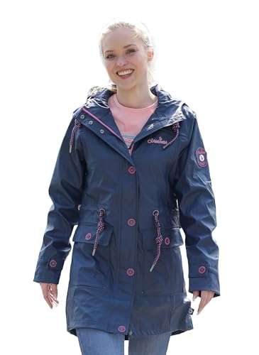 SCHIETWETTER Damen Regenjacke Silbersäbel Gerti, Friesennerz, Regenparka, PU-Jacke, Übergangsjacke verschweißte Nähte, Winddicht und modisch von SCHIETWETTER