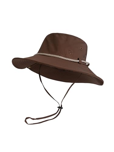 SCHIETWETTER Herren Safarihut Sammy, Sonnenhut, Sonnenschutz mit UV 50+, Buschhut, Wanderhut, breite Krempe, mit Kinnband von SCHIETWETTER