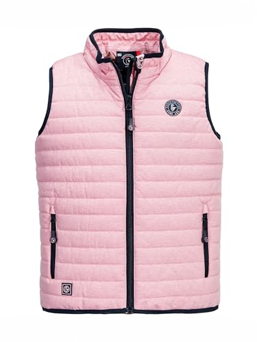 SCHIETWETTER Unisex Kinder Steppweste Stian mit Reflektoren, Outdoor, mit Stehkragen, Pufferweste, leicht gefüttert pink 176 von SCHIETWETTER