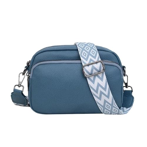 SCHIK Damen-Umhängetasche, modisch, einzelne Schultertasche, große Kapazität, hohe klassische Tasche, passt zu jeder Damentasche, blau, Einheitsgröße SCHIK Damen-Umhängetasche, modisch, einzelne Schultertasche, große Kapazität, hohe klassische Tasche, passt zu jeder Damentasche, blau, Einheitsgröße von SCHIK