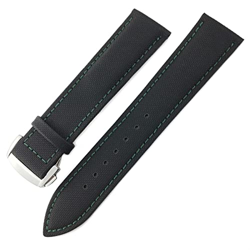 SCHIK Nylon-Leinen-Armband, 19 mm, 20 mm, 21 mm, 22 mm, passend für Longines Uhrenarmband, 19 mm, Achat von SCHIK