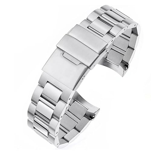 SCHIK Uhrenarmband aus Edelstahl mit gebogenem Ende, für Longines Master Conquest HydroConquest L3.642.4 L3.781.4 Armbandzubehör, 21 mm, 21 mm, Achat von SCHIK