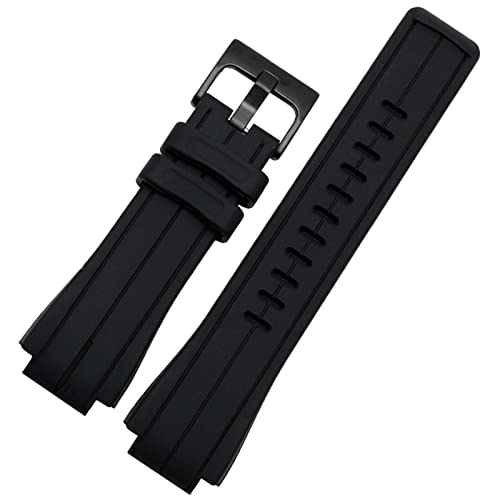 SCHIK Uhrenarmband aus Gummi für WATCHT2N720 T2N721 TW2T76300, 24 x 16 mm, wasserdichtes Silikon-Sportarmband mit Schrauben, 24-16mm, Achat von SCHIK