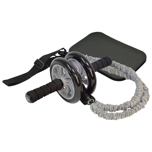 Schildkröt Fitness - Abroller & Expander Set - Expander Gr One Size schwarz/grau von SCHILDKRÖT FITNESS