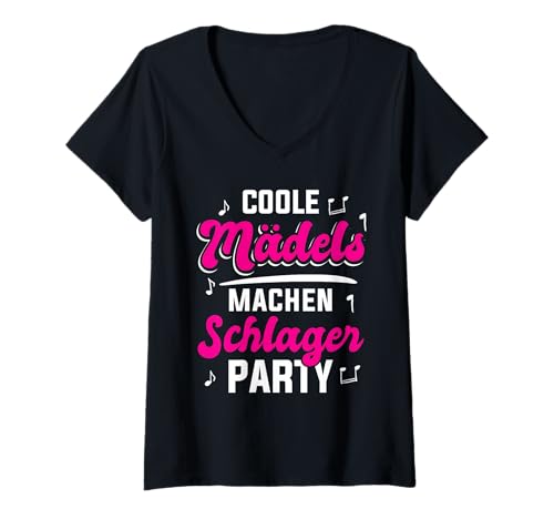 Damen Schlager Outfit T-Shirt mit V-Ausschnitt Damen Schlager Outfit T-Shirt mit V-Ausschnitt von SCHLAGER OUTFIT DESIGNS