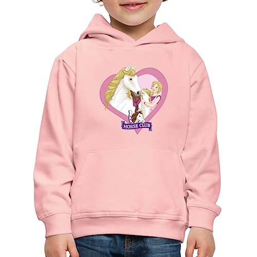 Schleich Horse Club Sofia & Blossom Herzmotiv Kinder Premium Hoodie, 122-128, Kristallrosa von SCHLEICH