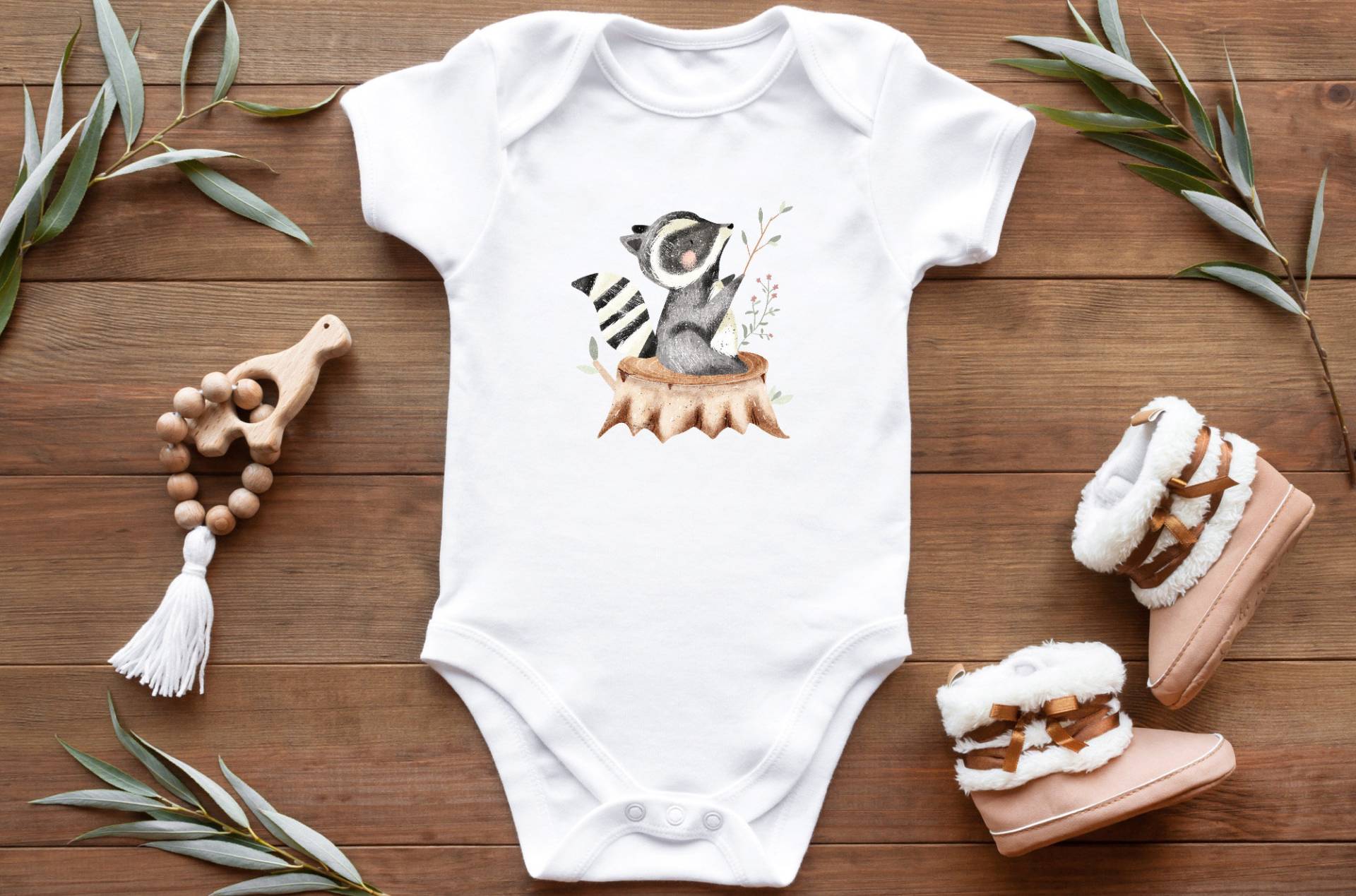 Bügelbild Waschbär von SCHLICHTuGRAVIEREND