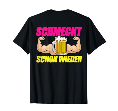 Herren SCHMECKT SCHON WIEDER Retro Party Malle Saufen Lustiges Bier T-Shirt von SCHMECKT SCHON WIEDER - Retro Nightlife Festival