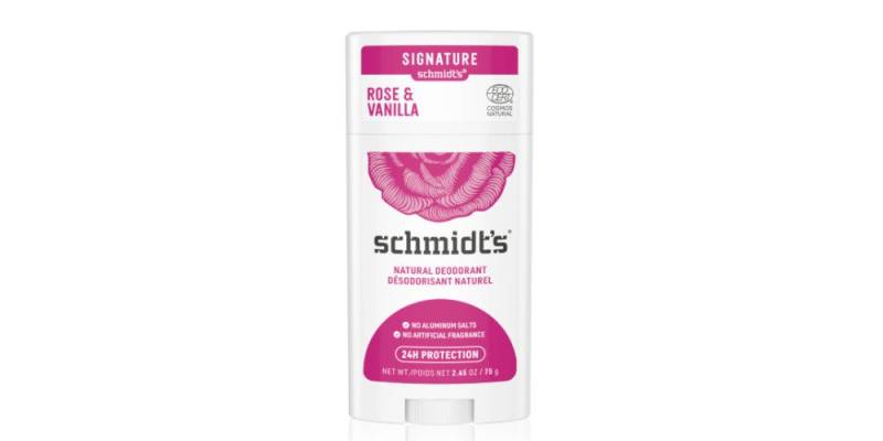 SCHMIDT'S Deo-Roller Natürlicher Deo Stick Rose & Vanille von SCHMIDT'S