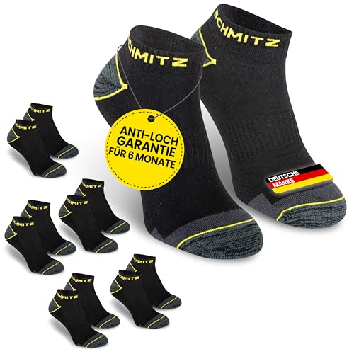 SCHMITZ.Tools Arbeitssocken Herren 43-46 kurz in Premium Qualität - Sneaker Arbeitsstrümpfe Sommer - Herrensocken mit verstärkter Ferse & Fußspitze - kurze Socken Arbeit - 5 Paar von SCHMITZ.Tools