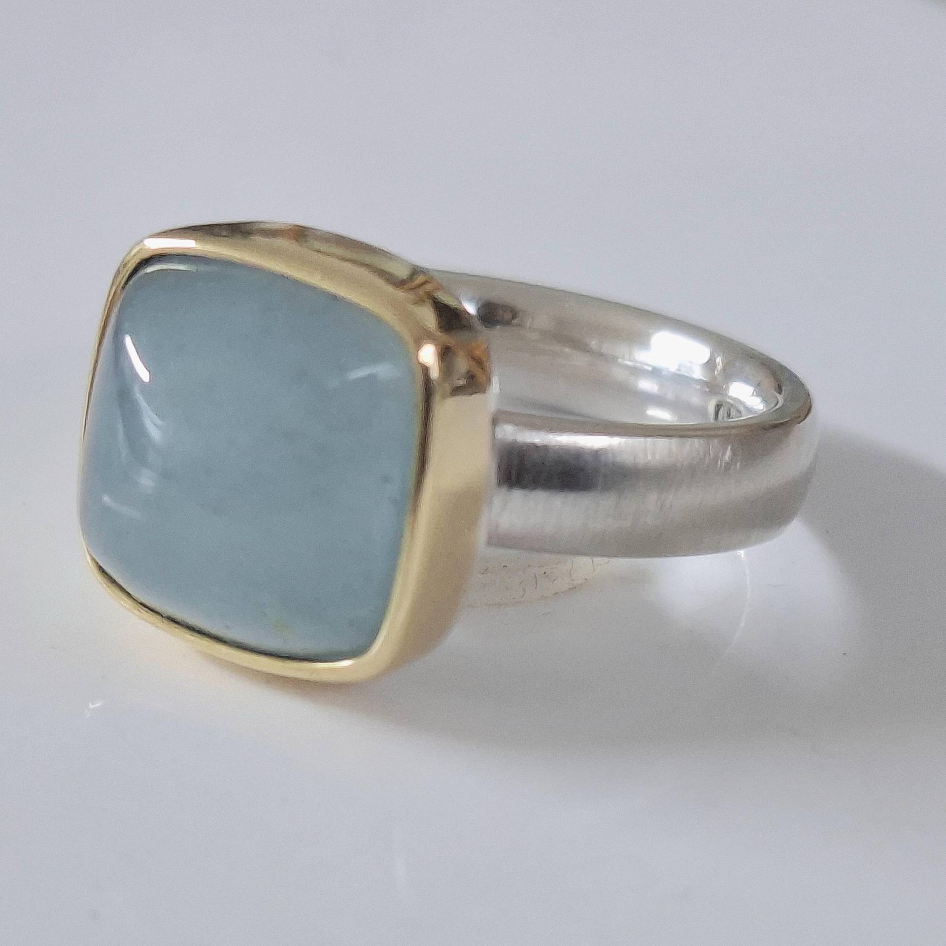 Ring in Silber Mit 750 Gold Gefassten Aquamarin Von Frank Schwope, Unikatschmuck, Unikat, Goldschmiedearbeit, Ring, Gold, Schmuck, Antik Ring in Silber Mit 750 Gold Gefassten Aquamarin Von Frank Schwope, Unikatschmuck, Unikat, Goldschmiedearbeit, Ring, Gold, Schmuck, Antik von SCHMUCKUNIKATE