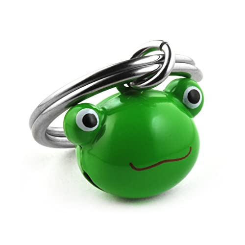 SCHMUCKZUCKER Schlüsselanhänger Frosch Glöckchen Anhänger Schlüssel Frosch Glocke von SCHMUCKZUCKER