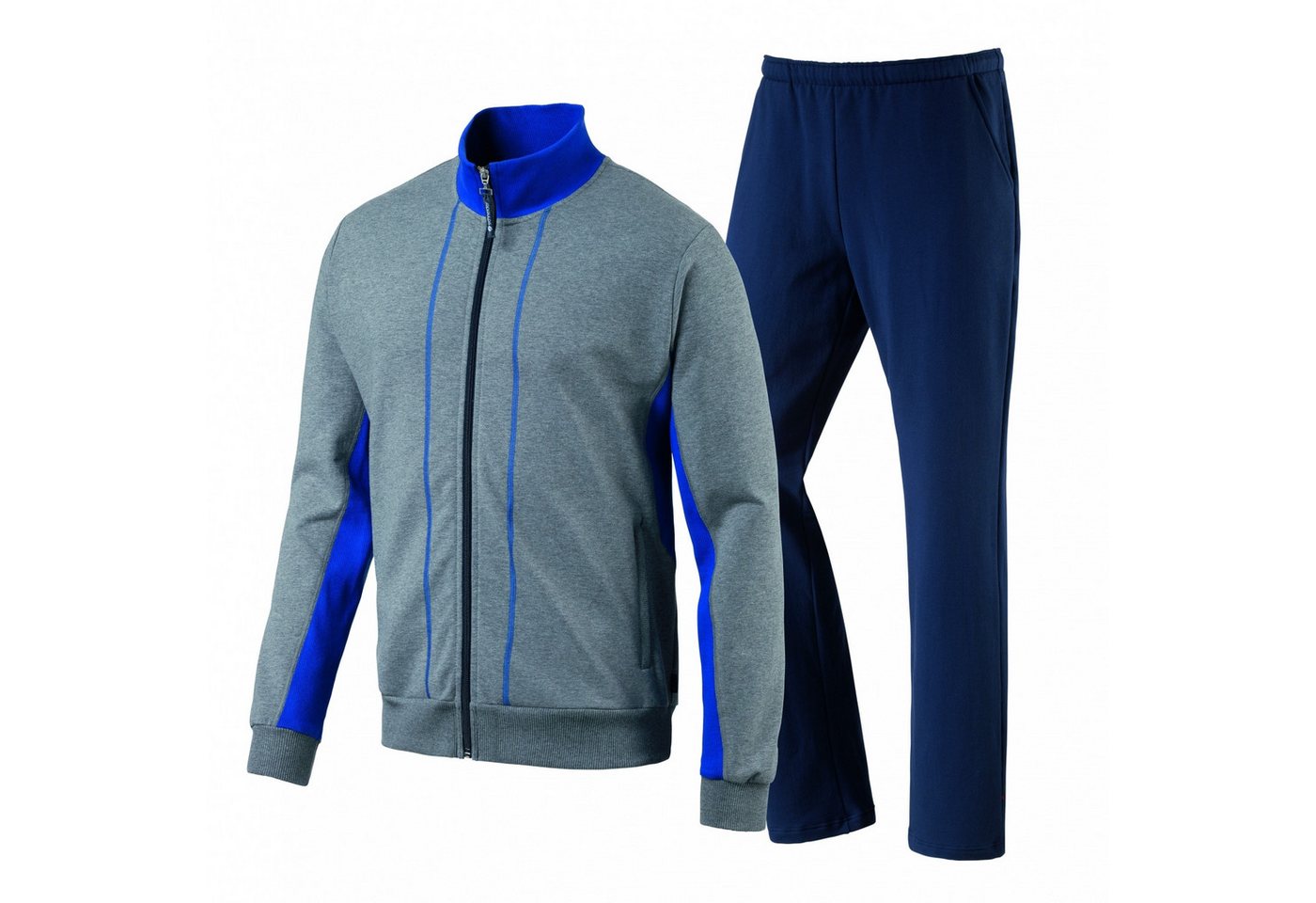 SCHNEIDER Sportswear Jogginganzug ETIENNEM-Anzug Herren Trainingsanzug grau/blau von SCHNEIDER Sportswear