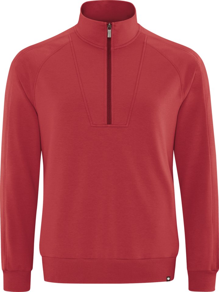 SCHNEIDER Sportswear Sweatshirt BASTIENM-TROYER Herren Sweatshirt mit Stehkragen rot von SCHNEIDER Sportswear