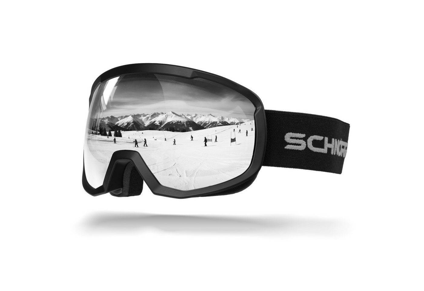 SCHNORR Sportbrille Kinder Skibrille Kidsi Go Silber S2, verspiegelt, Anti-Fog, UV400, (1-St), Verspiegelte -Beschichtung Silber (S3) von SCHNORR