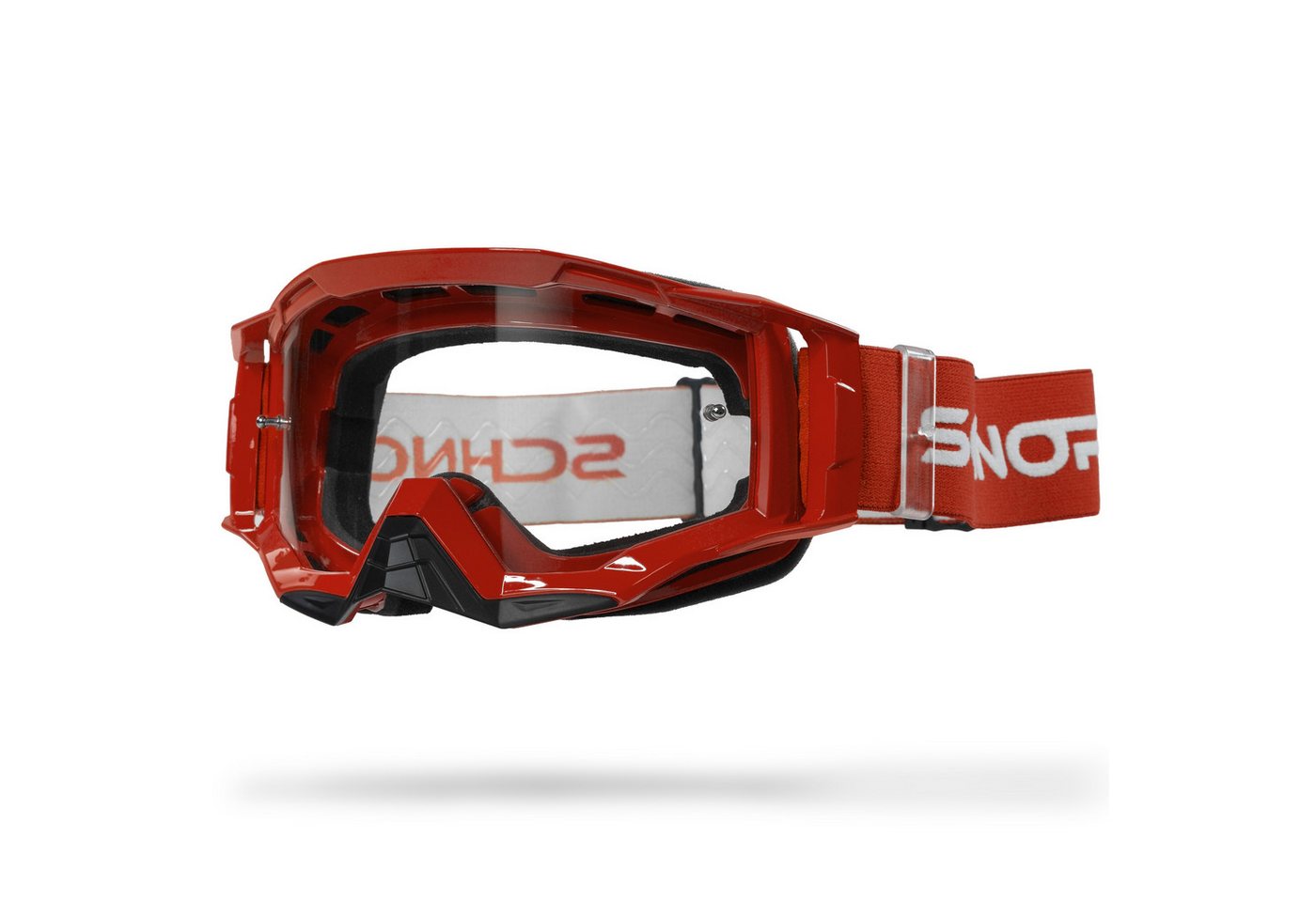 SCHNORR Sportbrille Schnorr MX Neo Motocross Brille Rot, Anti-Fog & Tear-Off, (1-St), Tear-Off & Roll-Off kompatibel von SCHNORR