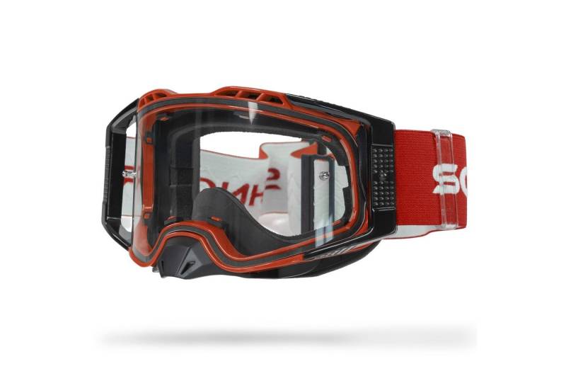 SCHNORR Sportbrille Schnorr MX Pro Motocross Brille Rot, Anti-Fog & Tear-Off/Roll-Off, (1-St), Tear-Off & Roll-Off kompatibel von SCHNORR