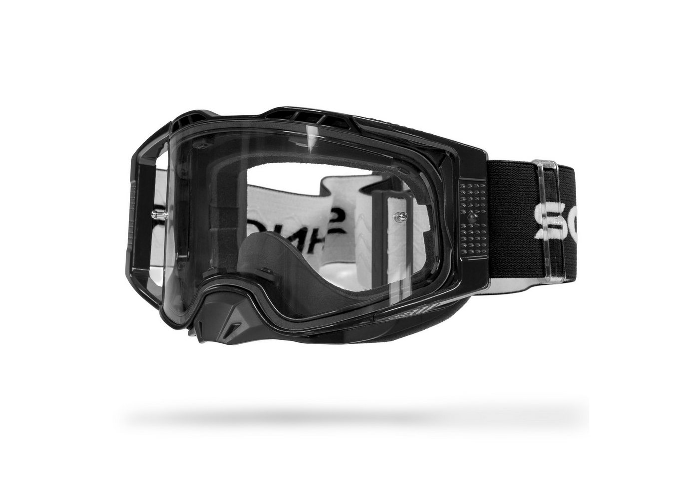 SCHNORR Sportbrille Schnorr MX Pro Motocross Brille Schwarz, Anti-Fog & Tear-Off/Roll-Off, (1-St), Tear-Off & Roll-Off kompatibel von SCHNORR