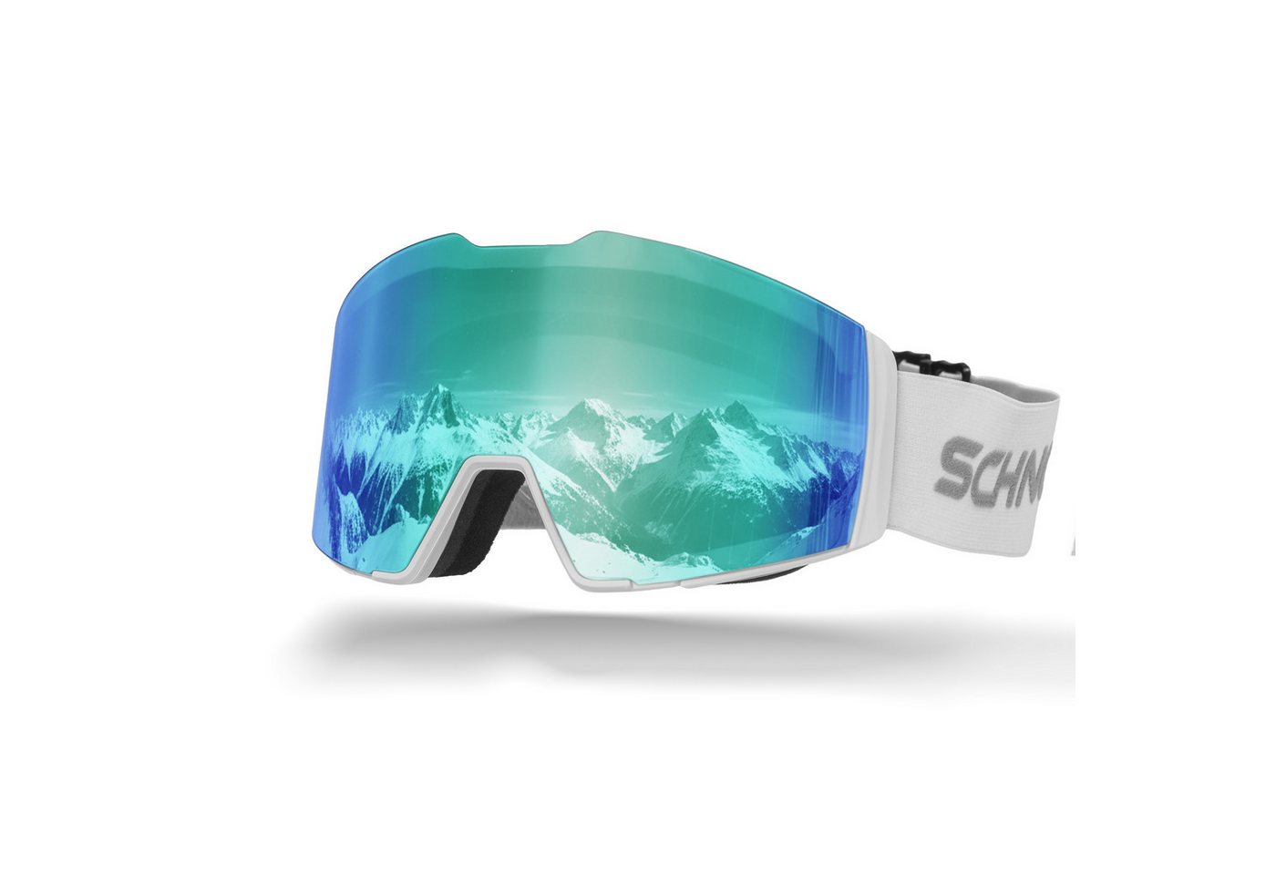 SCHNORR Sportbrille Schnorr Skibrille Edge Eis Blau (S3), Full REVO, Anti-Fog, UV400, (1-St), Full REVO-Beschichtung Eis Blau (S3) von SCHNORR
